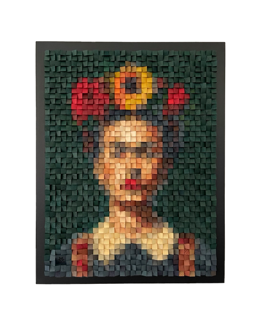Frida Kahlo with Sunflower