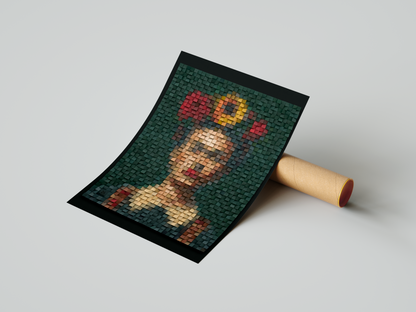Frida Kahlo with Sunflower - Print Edition of 10 +2AP