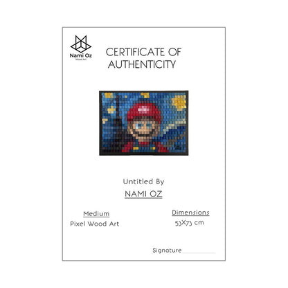 Super Mario & Starry Night Wide style